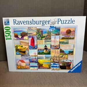 Ravensburger Coastal Collage Jigsaw Puzzle 1500 Pieces 168200 Boats Sailboat